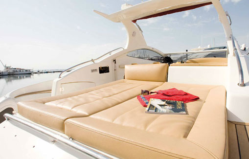 Motorboat for charter on Ibiza Astondoa 40 Open
