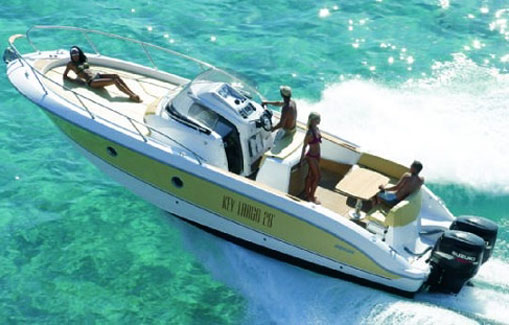 Ibiza motorboat charter Sessa key largo 28