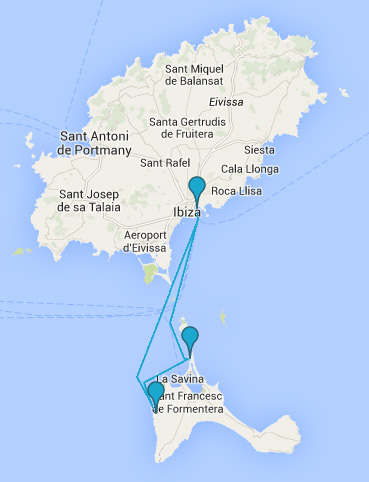 Rutas en barco ibiza y Formentera