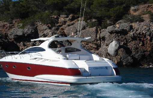 Motorboat for charter on Ibiza Astondoa 40 Open