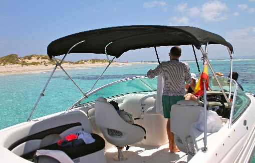 Ibiza motorboat charter Chaparral 230 SSi