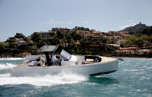 Motorboat charter on Ibiza Fjord 36 Open