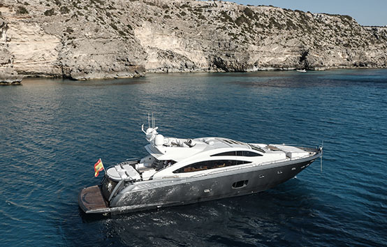 Sunseeker 84 charter Ibiza