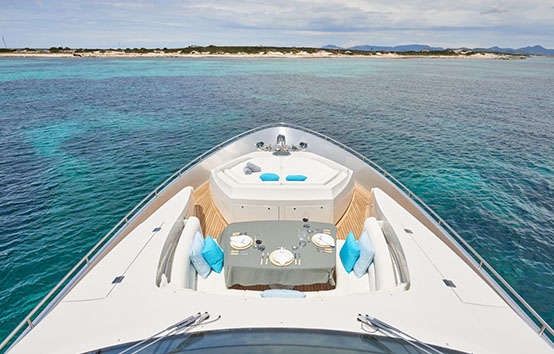 ibiza yacht charter pershing 90