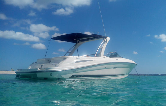 Ibiza motorboat charter Sea Ray 250 slx
