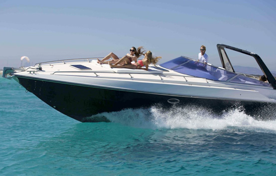 Alquiler de lancha en Ibiza Sunseeker Thunderhawk 43