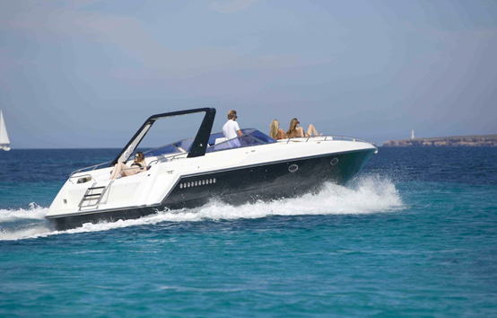 Alquiler de lancha en Ibiza Sunseeker Thunderhawk 43