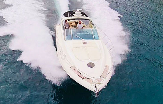 Ibiza motor boat charter Cranchi 43 Cabin