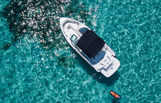Ibiza motor boat charter Monterey 244