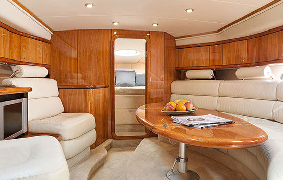 Ibiza motor boat charter Sunseeker Superhawk 48 Salon