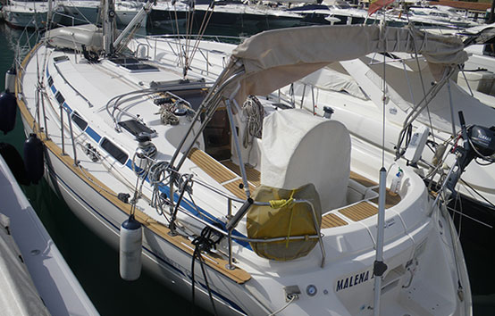 Ibiza sailboat charter Bavaria 42 exterior