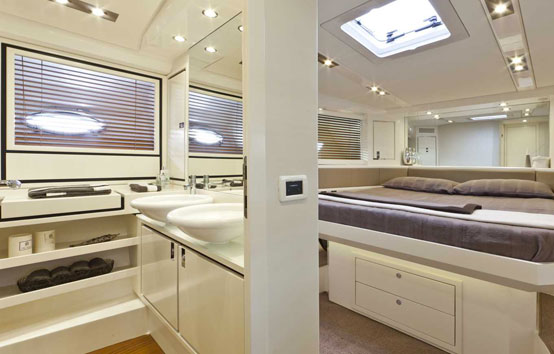 Ibiza yacht charter Itama 55 interior