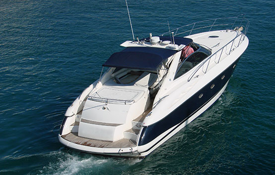 Ibiza yacht charter Sunseeker Camargue 50