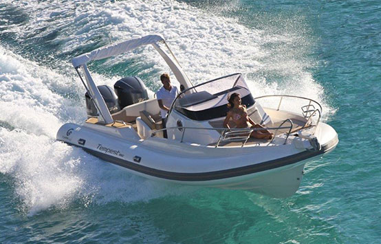 Ibiza Inflatable boat charter Capelli Tempest 850