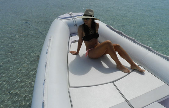 Ibiza inflatable boat charter Selva D650 ds