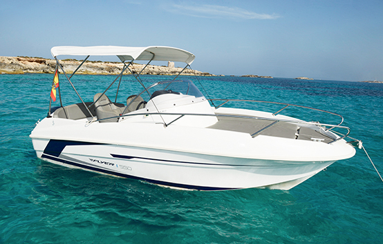 Ibiza bareboat rentals Beneteau Flyer 550