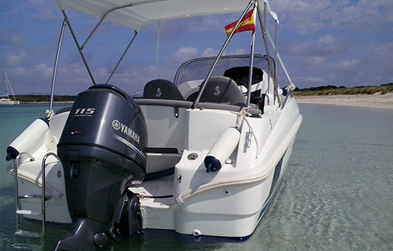 Ibiza bareboat rentals Beneteau Flyer 550