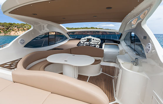 Ibiza comfortable boat on charter Primatist G41 Abbate