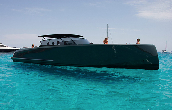 Ibiza motor boat charter Vanquish 48