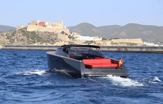Ibiza motorboat charter Van Ducht 40 Marina Botafoch