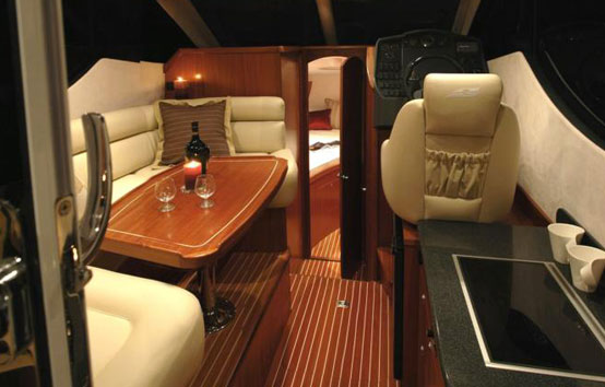 Ibiza Yacht Charter Galeon 290 Fly Interior
