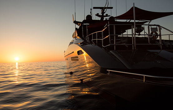 Ibiza Yacht Charter Palmer Johnson 120 sunset