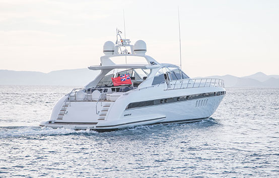 Ibiza Yacht Charter Mangusta 80