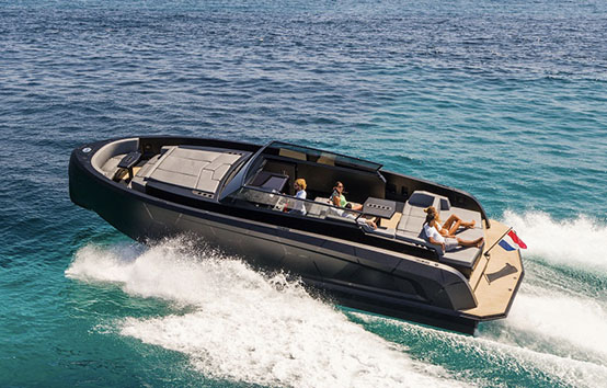 ibiza yacht charter vanquish VQ43