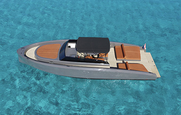 ibiza boat charter vanquish VQ43