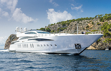 ibiza mega yacht charter Leopard 42m