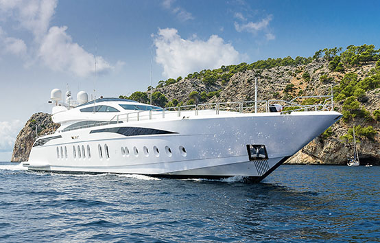 ibiza mega yacht charter Leopard 42m