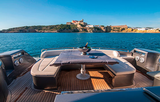 ibiza yacht charter pershing 62