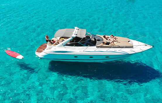 Ibiza Yacht charter sunseeker camargue 44