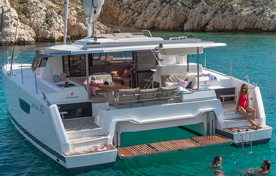 Catamaran ibiza charter Fountaine pajot astrea 42