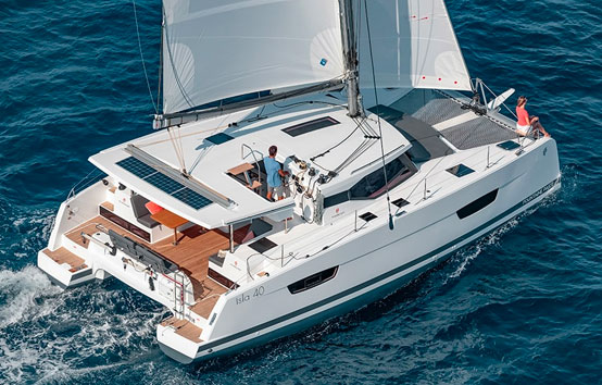 Catamaran ibiza charter Fountaine pajot Isla 40