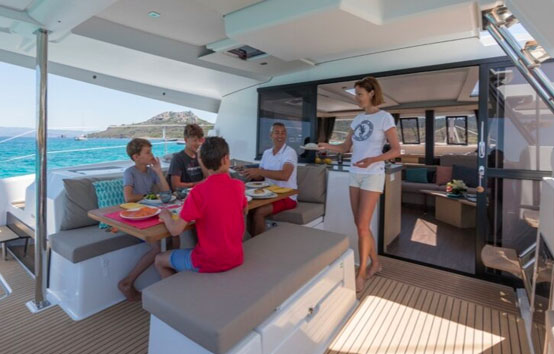 Catamaran ibiza charter Fountaine pajot Saona 47