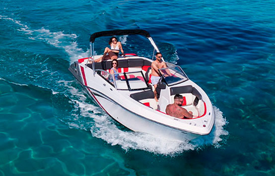 Ibiza motorboat charter glastron GTS. 225