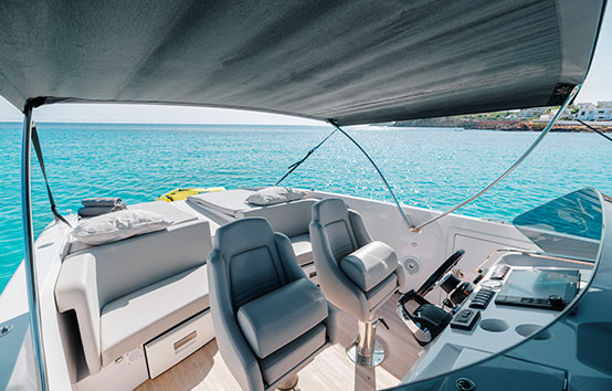 Motorboat ibiza charter Frauscher 1017 GT