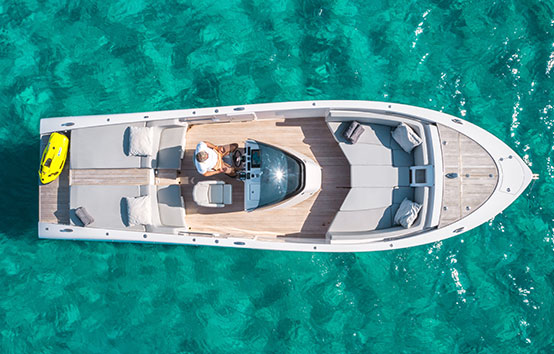 Motorboat ibiza charter Frauscher 1017 GT