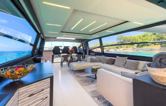 Ibiza yacht charter Pershing 8X