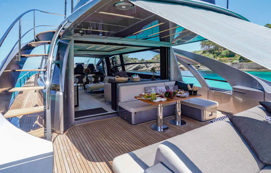 Ibiza yacht charter Pershing 8X
