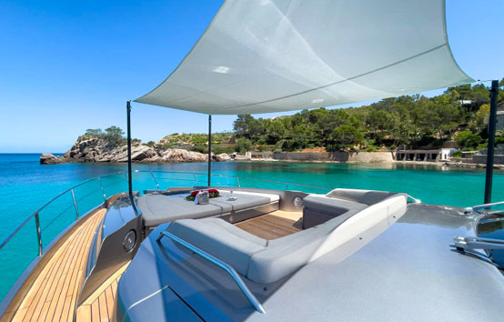 Ibiza yacht charter Pershing 8X