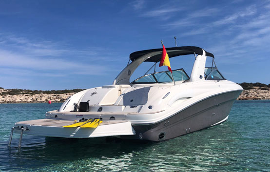 Ibiza motorboat charter Sea Ray 290 SLX
