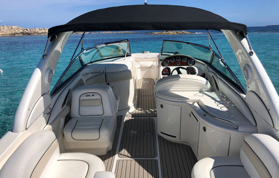 Ibiza motorboat charter Sea Ray 290 SLX
