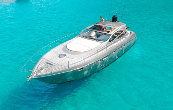 ibiza yacht charter pershing 50