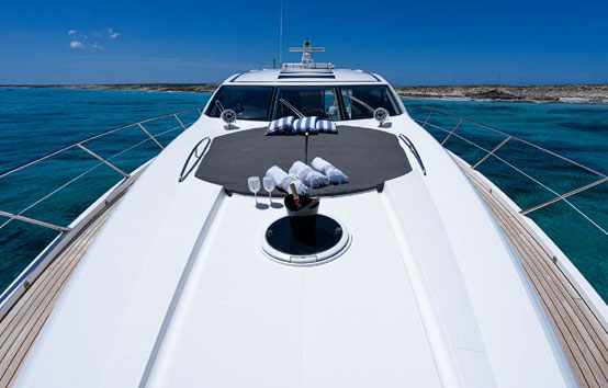 ibiza yacht charter sunseeker predator 72