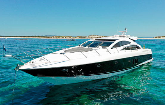 ibiza yacht charter sunseeker predator 72