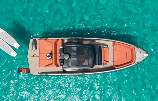 ibiza motorboat charter vanquish VQ40