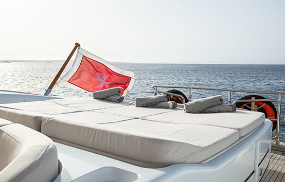 ibiza yacht charter Mangusta 108