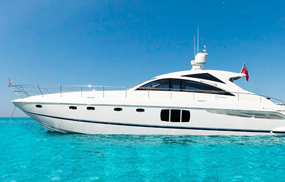 Ibiza yacht charter fairline targa 64